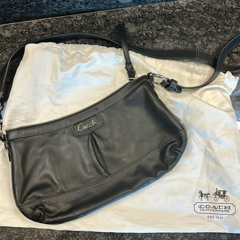 Butter soft leather Coach crossbody